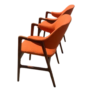 Danish Modern Ingmar Style Lounge ChairS - Pair