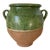 Vintage Italian Painted Green Pottery Jug For Sale