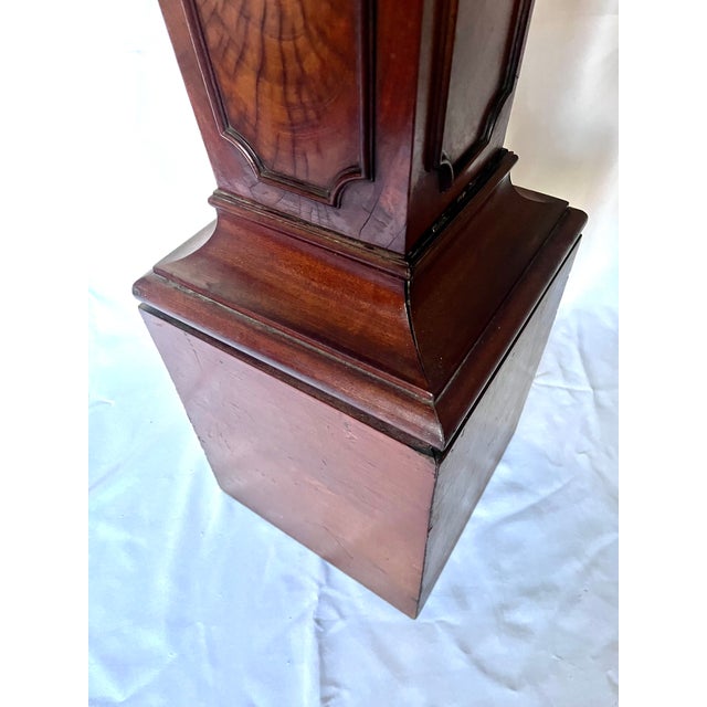 Antique Early 1800s Georgian Style Carved Mahogany Tapered Pedestal Stand For Sale In Dallas - Image 6 of 18