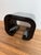 1980 Black Laminate Waterfall End Table For Sale In New York - Image 6 of 6
