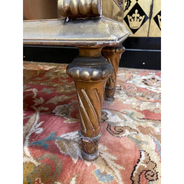 Louis XVI Partitions Center Unit in Gilt Wood For Sale - Image 4 of 8