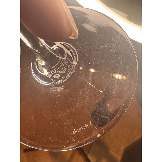 Mid-Century Modern Mid 20th Centur Baccarat Crystal Wine Perfection Pattern Hock Set - 6 Pieces For Sale - Image 3 of 12