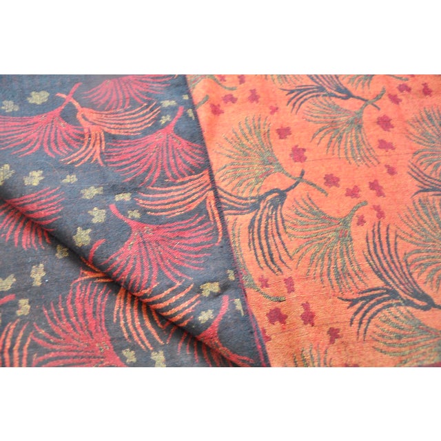 20th-century Indian/Himalayan woven wool shawl, probably collected in India in the 1980s–90s, with a reversible/double-...