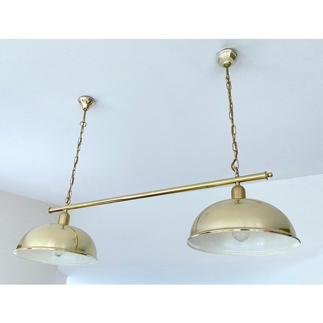Large Vintage Pendant Light in Brass from Honsel, 1960s For Sale - Image 17 of 18