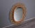 Vintage Italian Oval Mirror With Rattan Frame, Circa 1960s For Sale - Image 4 of 12