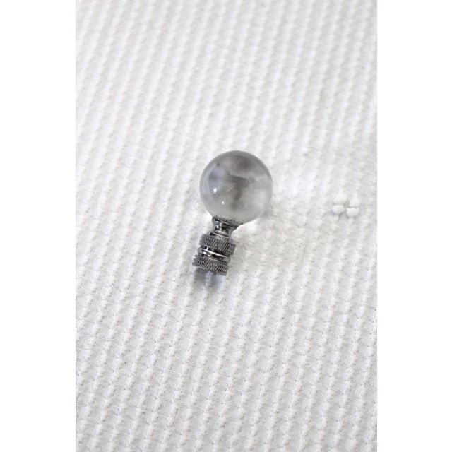 Pair of 1950s Regency Table Lamps in Pewter With White Lampshades For Sale - Image 10 of 10