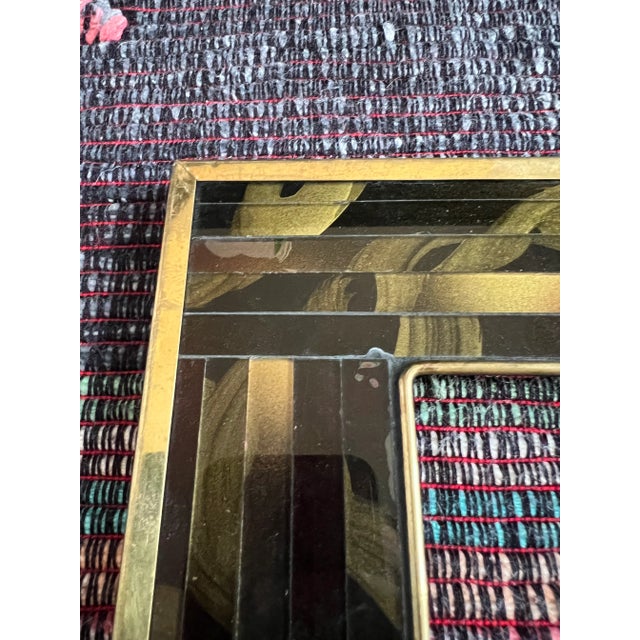 Metal Brass & Glass Mosaic Frame For Sale - Image 7 of 9