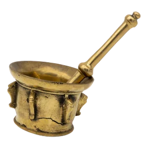Antique Vintage Brass Mortar and Pestle