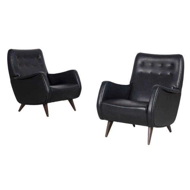 Italian Lounge Chairs, 1950s, Set of 2 For Sale