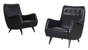 Italian Lounge Chairs, 1950s, Set of 2
