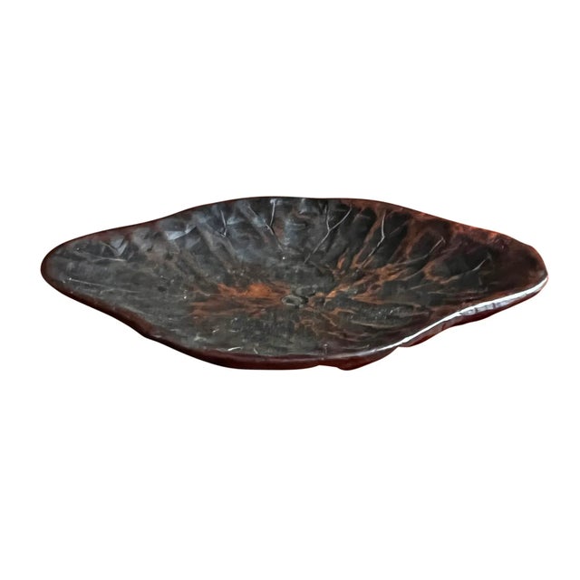 19th Century Japanese Lotus Leaf Dish For Sale - Image 4 of 7