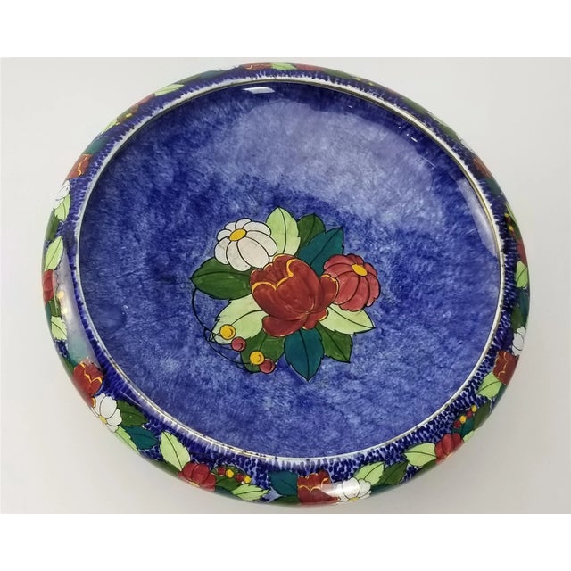 Ceramic 1920s Royal Winton Grimwades Byzanta Ware Pedestal Compote With 24k Gold Detail For Sale - Image 7 of 10