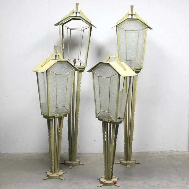 Art Deco Garden Lamp Game, 1930s, Set of 4 For Sale - Image 9 of 10