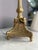 Unique and ornate bright golden colored Brass Candlestick Table Lamp with Edison socket. In working condition corded...
