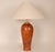 Vintage Table Lamps Faux Elm Burl Wood French Ceramic Vase Lamps Brown Cognac - A Pair For Sale - Image 10 of 11