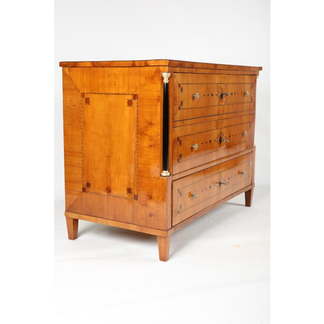 Early Biedermeier Inlaid Cherrywood Chest of Drawers, 1815 For Sale - Image 12 of 18