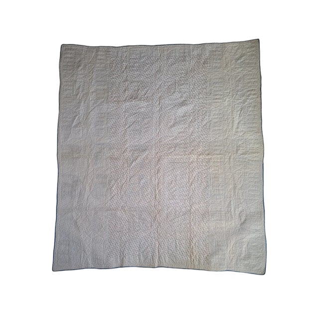 Antique 19th Century School House Quilt For Sale - Image 6 of 6