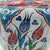 Handmade Ceramic Iznik Vase (Faceted Form) Red Tulip and Blue Arch Pattern For Sale - Image 4 of 8