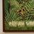 Late 20th Century Vintage Haitian Painting of a Jungle Scene With Monkeys For Sale - Image 5 of 11