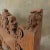 Wood Carved Throne Chair, 1880s For Sale - Image 7 of 11