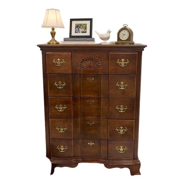 Universal Furniture Cherry Traditional Style 36" Chest of Drawers, Attributed For Sale