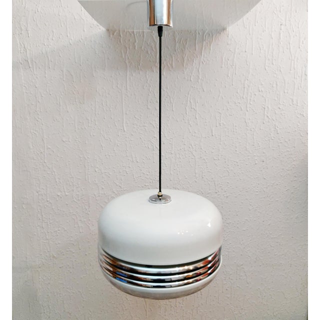 Mid-Century Modern Space Age Pendant Lamp in the style of Alfred Kalthoff, Former Yugoslavia, 1970s For Sale - Image 3 of 18