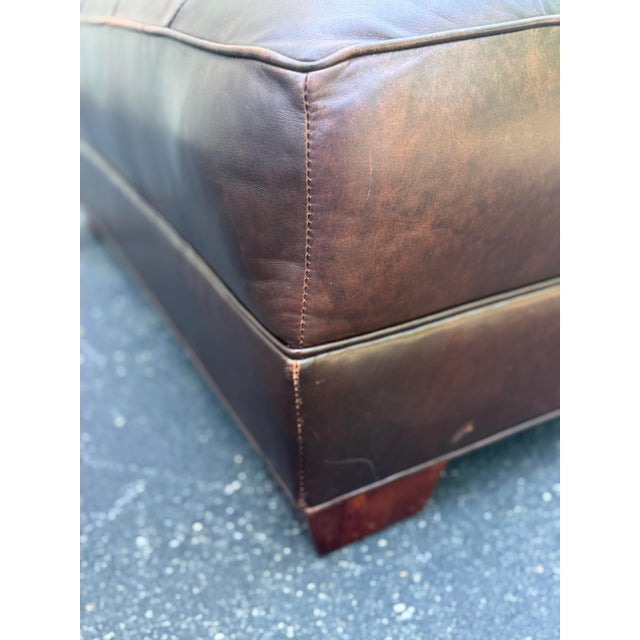 Lee Industries Tufted Square Cocktail Ottoman For Sale - Image 10 of 12