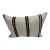 Turkish Hemp Pillow Cushion Natural Beige Black Pillow Cushion Cover 16" x 24" For Sale