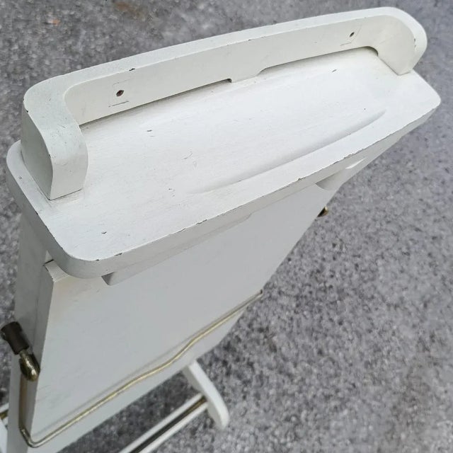 Metal Vintage White Trouser Press Hanger, 1960s For Sale - Image 7 of 9