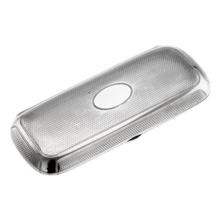 Antique 19th Century Victorian Silver Cigar Case from Henry William Dee, 1877 For Sale