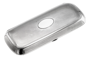 Antique 19th Century Victorian Silver Cigar Case from Henry William Dee, 1877