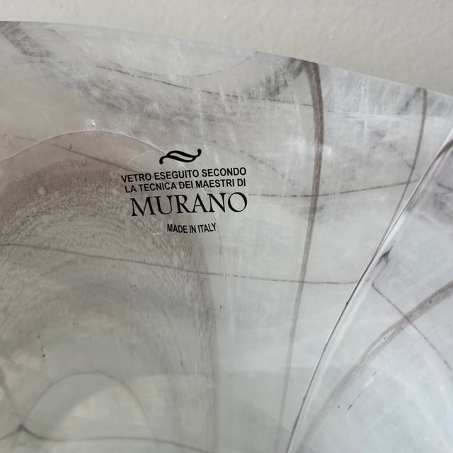 Murano Large Vintage Murano Glass Vase For Sale - Image 4 of 10
