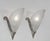 L. Vandamme & Degué A nice pair of authentic 1925-1935 French art deco wall sconces in nickel plated solid brass or bronze...