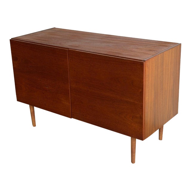 Vintage Danish Teak Sideboard Cabinet – Mid-Century Modern Storage Credenza 1960s For Sale