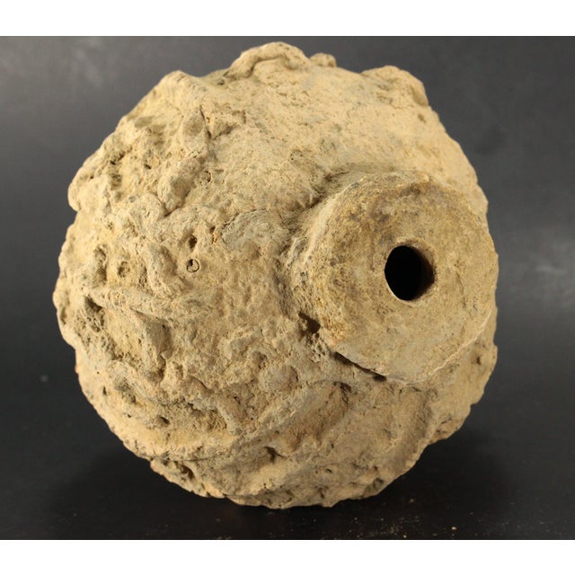 Beige Earthenware Medicine Jar Mali Saharan Cultures, Africa For Sale - Image 8 of 13