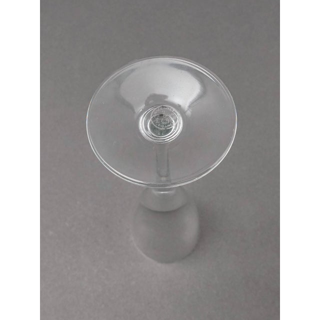 Glass Late 20th Century Baccarat Crystal France Dom Perignon Port Wine Glasses- Set of 6 For Sale - Image 7 of 8