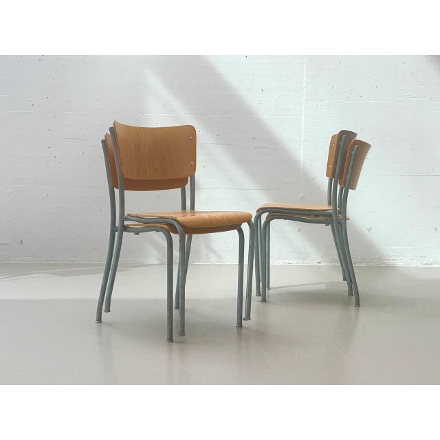 Stacking Chair from Stella, Switzerland, 1950s For Sale - Image 13 of 17