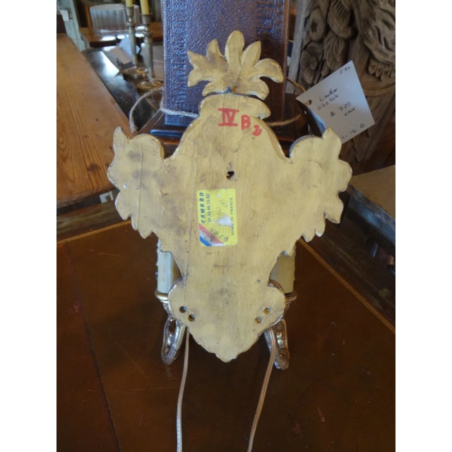 Italian Gilt Wood Sconces, 19th Century - a Pair For Sale - Image 9 of 11