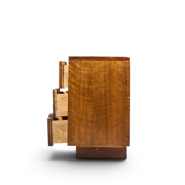 Mid 20th Century Lane Staccato Brutalist Mid Century Walnut Lowboy Dresser For Sale - Image 5 of 8
