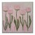 Modern Abstract Folk Art Floral Acrylic Painting, “Morning Blooms,” Framed, Signed, Dated For Sale