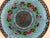 Vintage Mid 20th Century Chinese Cloisonné Decorative Bowl in Brilliant Sky Blue With Floral Motif For Sale - Image 10 of 16
