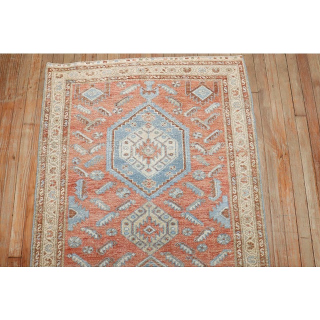 Early 20th Century Tribal Persian Malayer Runner - 3'5" x 10'4" For Sale - Image 4 of 9