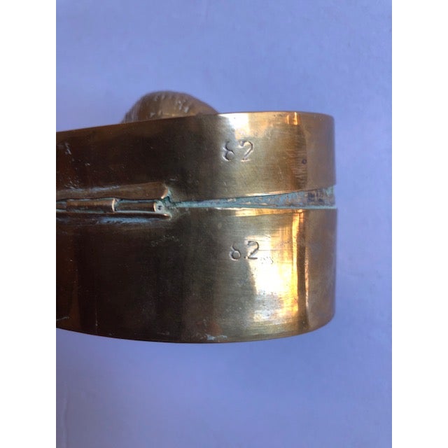 Mid-Century Modern Mid 20th Century Mid-Century Brass Shell Box, Hinged For Sale - Image 3 of 3