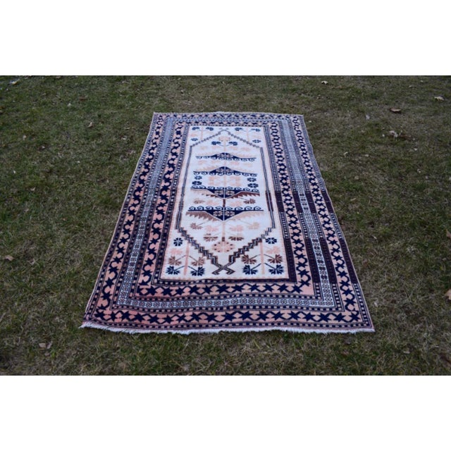 Oriental Area Rugs Wool Turkish Oushak Rug For Sale - Image 13 of 13
