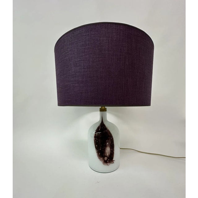 Symmetrical Glass Table Lamp by Michael Bang for Holmegaard, Denmark, 1970s For Sale - Image 12 of 12