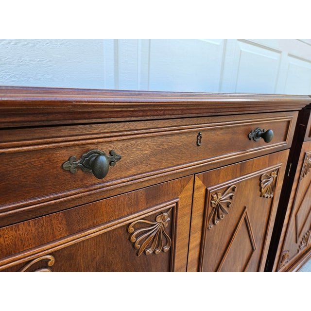 CTH Sherrill Mahogany Neoclassical Style Cabinets For Sale - Image 9 of 14