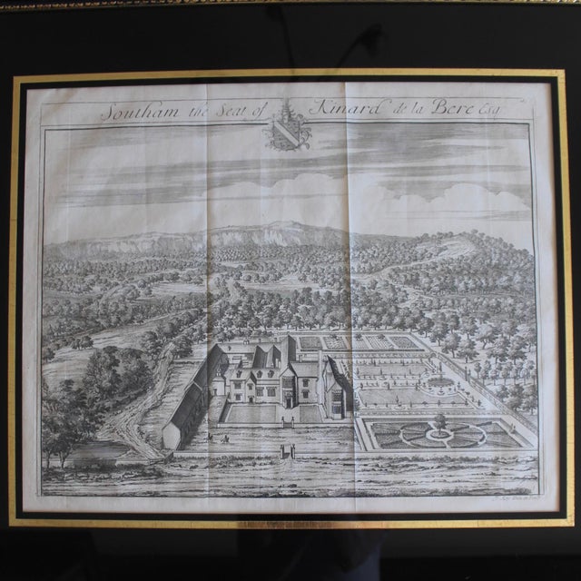Pair of Bird’s Eye English Estate Views Engraved by Johannes Kip, 18th C. For Sale - Image 10 of 17