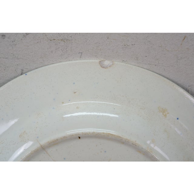 Antique Petrus Regout Dutch Maastricht Oriental Blue Transferware Dinner Plate 10" For Sale - Image 9 of 11