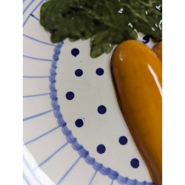 Vintage 3d Carrot Decorative Plate For Sale In Charlotte - Image 6 of 6