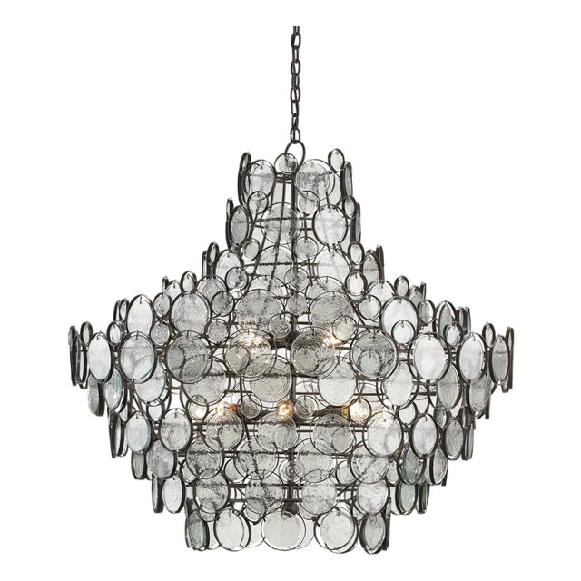 Curry & Company Galahad Large Chandelier For Sale